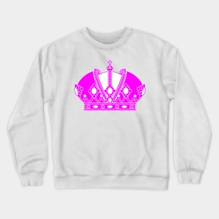 Imperial crown (pink and white) Crewneck Sweatshirt